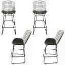 Ver imagem 1 de Kit 4 Banquetas BERTÓIA preta altura 60cm - Poltronas do Sul