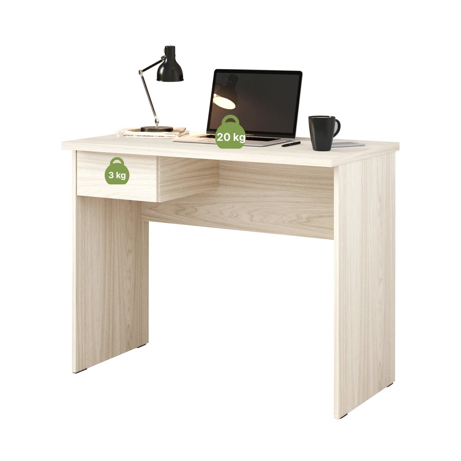 Escrivaninha 1 Gaveta 96cm MDF Attuale - 3