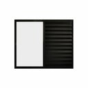 Ver imagem 1 de Veneziana de Correr 3 Folhas S/grade Aluminio Preto 1.00 X 1.50 Linha Modular - Hale