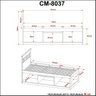 Cama Solteiro com Nichos e Baú CM8037 - 7