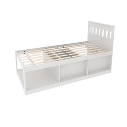 Cama Solteiro com Nichos e Baú CM8037 - 8