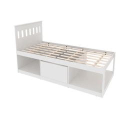 Cama Solteiro com Nichos e Baú CM8037 - 3