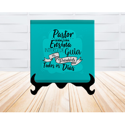 Porta Retrato Pastor Decorativo em Azulejo Personalizados - 1