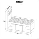 Ver imagem 4 de Cama Solteiro com Nichos e Baú CM8037