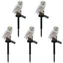 Ver imagem 1 de Coruja Luminaria Solar Luz Led Kit 5 Uni Decoraçao Jardim Casa Multiuso Iluminaçao Quintal Resistent