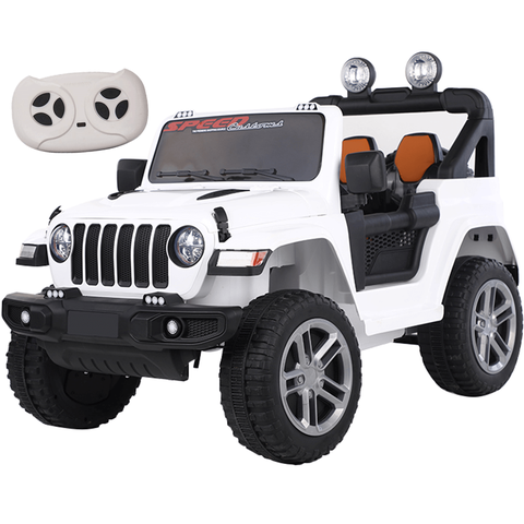 Carro Eletrico Shiny Toys Jeep Rubicon Branco 12v com Controle