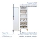 Ver imagem 6 de Lavanderia Modulada 2 Armários Multiuso Campinas 1 Porta 9 Prateleiras