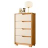 Cômoda Para Quarto 4 Gavetas Luna Carvalho Grife off White - 4