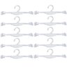 Kit 10 Cabides para Lingerie com Encaixe para Alças Lojas Transparentes Arara - 1