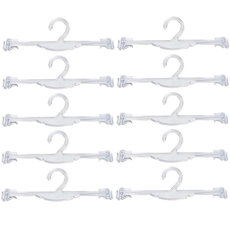 Kit 10 Cabides para Lingerie com Encaixe para Alças Lojas Transparentes Arara Kit 10 Cabides para Lingerie com Encaixe para Alças Lojas Transparentes Arara