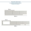 Ver imagem 5 de Rack Extensível para TV até 60 Polegadas 220cm Aruá CabeCasa MadeiraOriginals