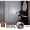 Kit Porta de Madeira 210x80cm Batente Ultra 13cm Rocca Premium Famossul - 5