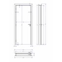 Ver imagem 3 de Kit Porta de Madeira 210x80cm Batente Ultra 13cm Rocca Premium Famossul Abertura Esquerda