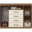 Ver imagem 5 de Cômoda para Quarto 2 Portas 4 Gavetas 1 Nicho Master