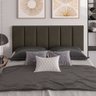 Cabeceira Painel Estofada para Cama de Casal 1,40 - Marrom - 2