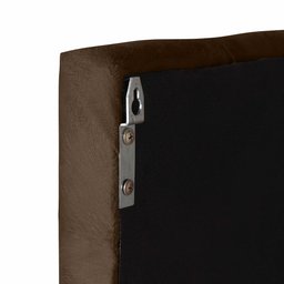 Cabeceira Painel Estofada para Cama de Casal 1,40 - Marrom - 5