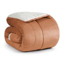 Ver imagem 2 de Edredom Coberdrom Esquimó Queen Sherpa Toque Lã Carneiro - Apricot - 100% Poliéster