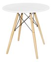 Ver imagem 3 de Conj Mesa Eames Dsw 70cm Redondo com 2 Cad Paris Tp Branco - Preto