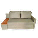 Ver imagem 1 de Sofá Cama | com Tampo Lateral Esquerdo Tecido Linho - 180cm - Safira