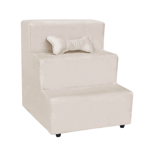 Escada Pet Almofadada 3 Degraus para Cães e Gatos