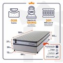 Ver imagem 3 de Cama Box Molas Ensacadas Alpine Solteiro 88x188 King House