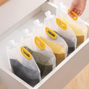Ver imagem 1 de Kit 5 Sacos para Armazenar Alimentos com tampa dispenser