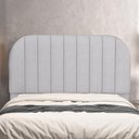 Ver imagem 2 de Cabeceira Cama Box Queen Estofada Orgânica 160cm Alice W01 Linho Cinza - Lyam Decor
