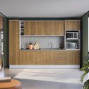 Ver imagem 1 de Cozinha Modulada Celeste Kappesberg 100% Mdf Branco/nogueira 340cm