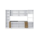 Ver imagem 3 de Cozinha Modulada Celeste Kappesberg 100% Mdf Branco/nogueira 340cm