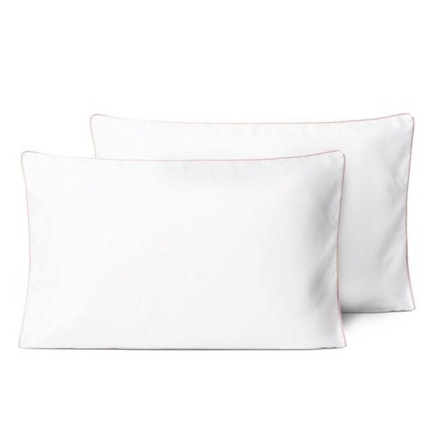 Kit 2 Fronhas Linea 50cm X 70cm Micropercal 200 Fios - Rose