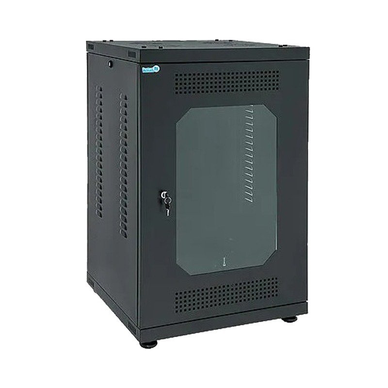 RACK PISO MODULAR 19 16U X 570MM PORTA ACRILICO PRETO CE | MadeiraMadeira