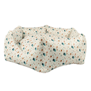 Ver imagem 3 de Cama Pet Redonda Off White Algodão Premium Impermeável Antiderrapante Lavável Duz Pets