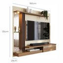 Ver imagem 4 de Painel TV 55 Babus Petra Moderno 5 Prateleiras Off White