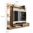 Ver imagem 2 de Painel Tv 55 Babus Petra Moderno 5 Prateleiras Off White