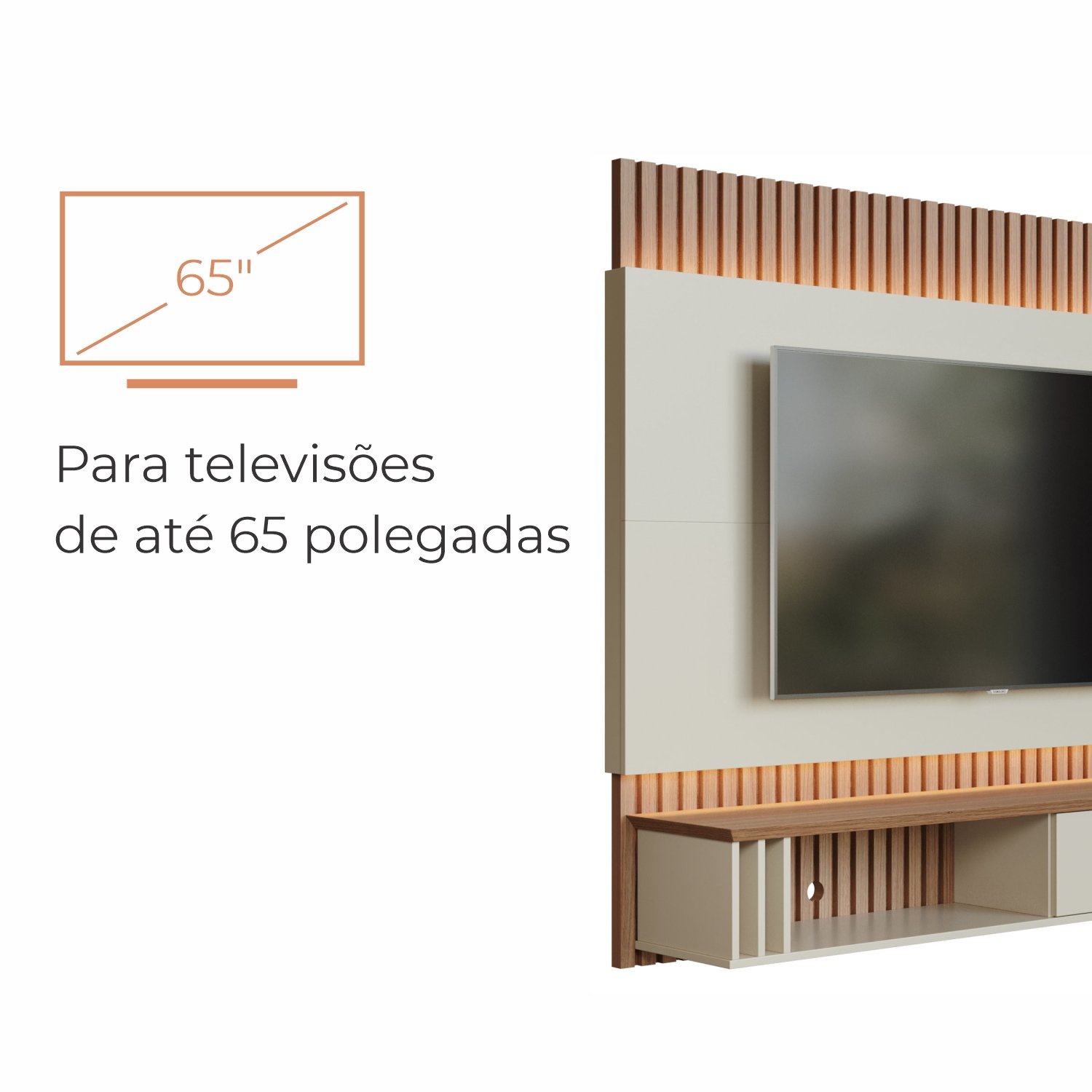 Painel de TV Até 65 Pol. Nali Babus - 5