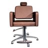 Cadeira de Cabeleireiro Hidráulica Lua Marrom - 1