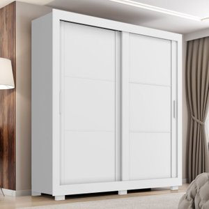 Guarda Roupa Casal 2 Portas 4 Gavetas Titanium