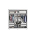 Ver imagem 2 de Guarda Roupa Casal Titanium 2 Portas de Correr 4 Gavetas Branco/Absoluto