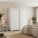 Ver imagem 1 de Guarda Roupa Casal Titanium 2 Portas de Correr 4 Gavetas Branco/Absoluto