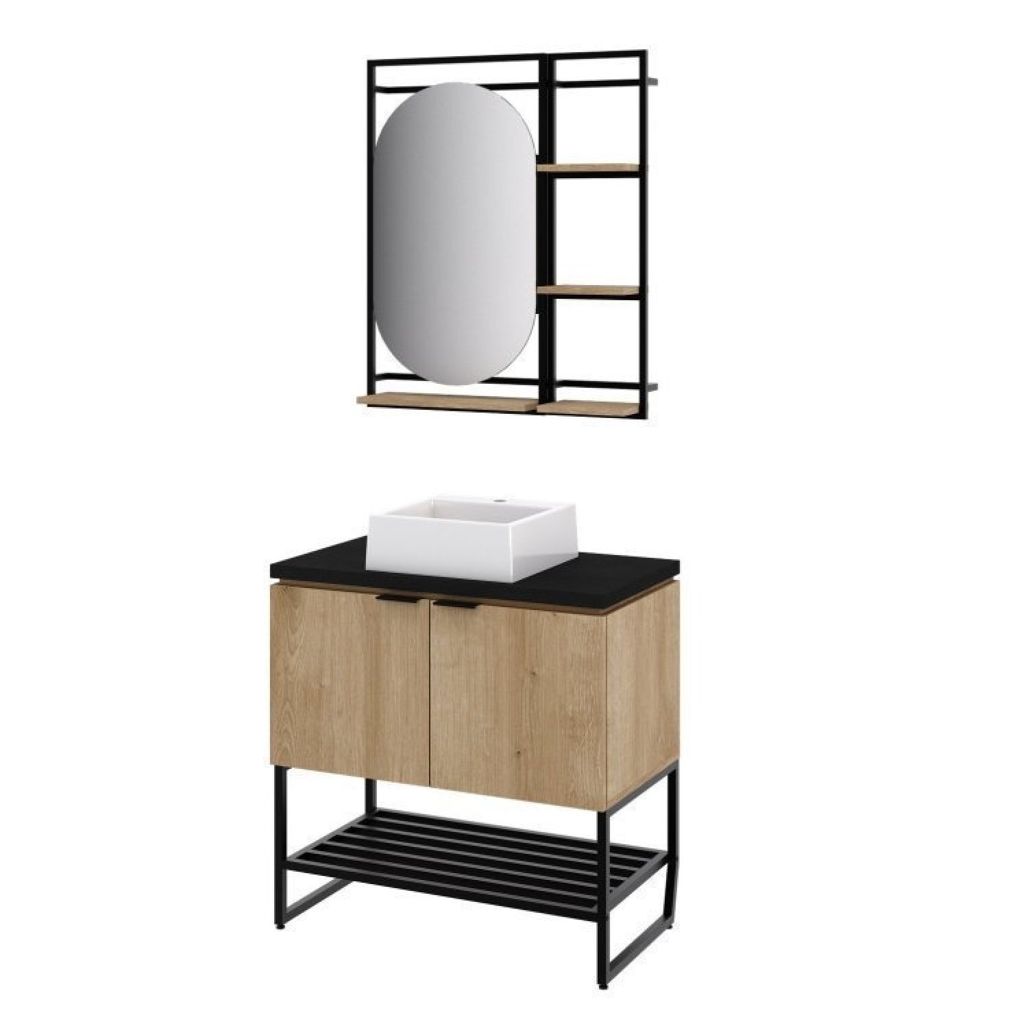 Gabinete para Banheiro com Cuba e Espelheira Concept CabeCasa MadeiraMadeira - 2
