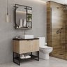 Gabinete para Banheiro com Cuba e Espelheira Concept CabeCasa MadeiraOriginals - 1