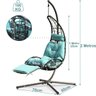 Cadeira Espreguiçadeira Balanço Meia Lua Piscina Jardim Varanda Camping Area Externa Almofadada Conf - 2