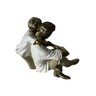 Escultura Decorativa Filho Abraçando seu Pai decoração Espressione Estatua Pai e filho, Estatua Pai  - 3