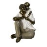 Escultura Decorativa Filho Abraçando seu Pai decoração Espressione Estatua Pai e filho, Estatua Pai  - 5