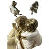 Escultura Decorativa Filho Abraçando seu Pai decoração Espressione Estatua Pai e filho, Estatua Pai  - 4