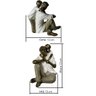 Escultura Decorativa Filho Abraçando seu Pai decoração Espressione Estatua Pai e filho, Estatua Pai  - 8