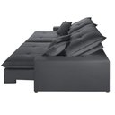 Ver imagem 3 de Sofá com Chaise B010 3 Lugares Retrátil e Reclinável 210cm Cinza Escuro Meu Sofá Online