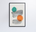 Ver mais imagens de Quadro Abstrato Círculos 1 - 80x120 Cm - Adesivo Fotográfico