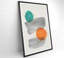 Ver imagem 3 de Quadro Abstrato Círculos 1 - 80x120 Cm - Adesivo Fotográfico