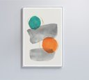 Ver imagem 1 de Quadro Abstrato Círculos 1 - 80x120 Cm - Adesivo Fotográfico